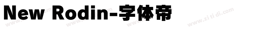 New Rodin字体转换